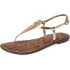 imageSam Edelman Womens Gigi Flat SandalGold QuartzAmber GoldJute