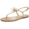 imageSam Edelman Womens Eden Flat SandalAmber Gold