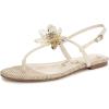 imageSam Edelman Womens Eden Flat SandalModern Ivory