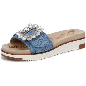 imageSam Edelman Womens Ariane Slide SandalRoyal Sky Blue Lace