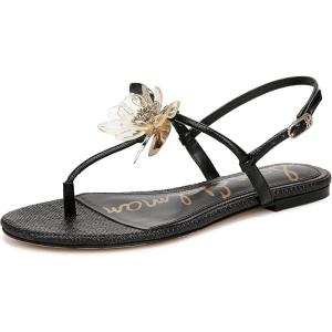 imageSam Edelman Womens Eden Flat SandalBlack Patent