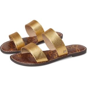 imageSam Edelman Womens Gala Flat SandalGold Boa