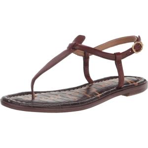 imageSam Edelman Womens Gigi Flat SandalMaple Bourbon