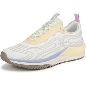 imageSam Edelman Womens Miles Lace Up Performance SneakersWhiteYellow Freeze Multi