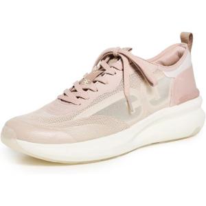 imageSam Edelman Womens Sarita Lace Up Performance SneakersBeigeRose Multi