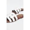 imageSam Edelman Womens Bay Flat SandalBright White Vaquero Saddle Leather