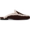 imageSam Edelman Womens Linnie Flat MulesCafe Noir Shearling