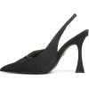 imageSam Edelman Womens Onia Bow Slingback PumpsBlack Ribbed Silk