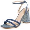 imageSam Edelman Womens Kia SandalsWashed New Blue Beaded