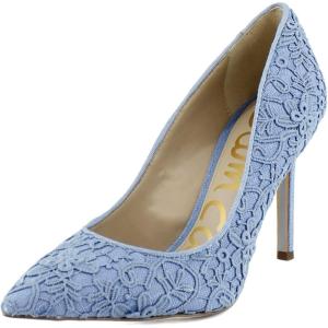 imageSam Edelman Womens Hazel Pointed Toe PumpRoyal Sky Blue Lace