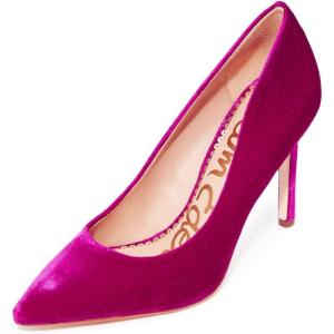 imageSam Edelman Womens Hazel Pointed Toe PumpVirtual Pink Velvet