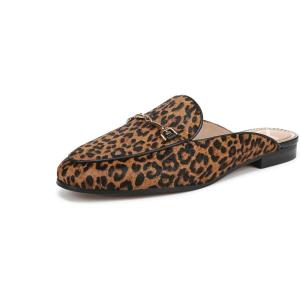 imageSam Edelman Womens Linnie Flat MulesBrown Leopard Calfhair Multi