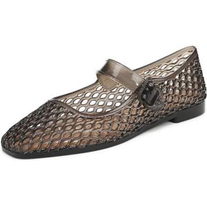 imageSam Edelman Womens Michaela Jelly FlatsJet Black