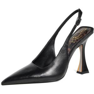 imageSam Edelman Womens Odette Slingback HeelsBlack Leather