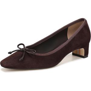 imageSam Edelman Womens Rinda Suede Ballet HeelsCaf Noir