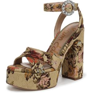 imageSam Edelman Womens Savannah Platform HeelsNatural Floral Multi Crystal