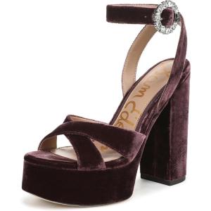 imageSam Edelman Womens Savannah Platform HeelsParisian Plum Crystal