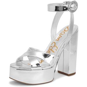 imageSam Edelman Womens Savannah Platform HeelsSoft Silver