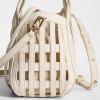 imageSam Edelman Marlowe Basket With Canvas Clutch Insert HandbagMilky White