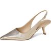 imageSam Edelman Womens Bianka Slingback PumpsGold Leaf