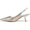 imageSam Edelman Womens Bianka Slingback PumpsGold Leaf Leather