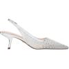 imageSam Edelman Womens Bianka Slingback PumpsSoft Silver Mesh