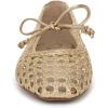 imageSam Edelman Womens Marcie Woven Mary Jane FlatsAmber Gold