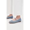 imageSam Edelman Womens Marcie Woven Mary Jane FlatsLight Denim Blue