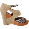 imageSam Edelman Womens Yaro Heeled Sandal Soft Nude LeatherBlackIvory
