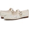 imageSam Edelman Womens Yaro Heeled Sandal Soft Nude LeatherIvory Lace