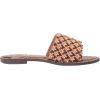 imageSam Edelman Womens Yaro Heeled Sandal Soft Nude LeatherLight Cuoio Brown Multi