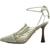 imageSam Edelman Womens Yaro Heeled Sandal Soft Nude LeatherPistachio Suede