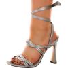 imageSam Edelman Womens Yaro Heeled Sandal Soft Nude LeatherSlate Leather