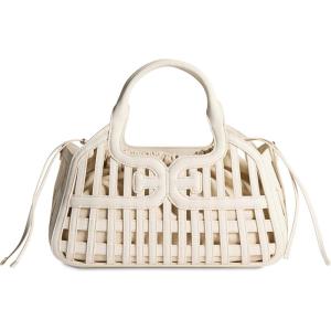 imageSam Edelman Marlowe Basket With Canvas Clutch Insert HandbagMilky White