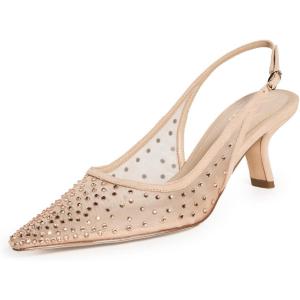 imageSam Edelman Womens Bianka Slingback PumpsBeechwood Glitz Mesh