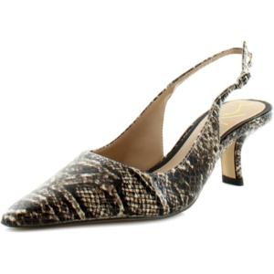 imageSam Edelman Womens Bianka Slingback PumpsMocha Taupe Python Print