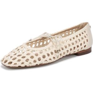 imageSam Edelman Womens Marcie Woven Mary Jane FlatsModern Ivory