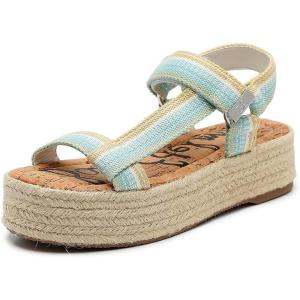 imageSam Edelman Womens Yaro Heeled Sandal Soft Nude LeatherAqua