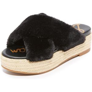 imageSam Edelman Womens Yaro Heeled Sandal Soft Nude LeatherBlack