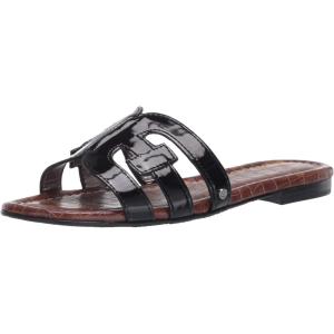 imageSam Edelman Womens Yaro Heeled Sandal Soft Nude LeatherBlack Patent