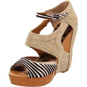 imageSam Edelman Womens Yaro Heeled Sandal Soft Nude LeatherBlackIvory