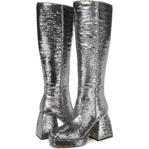 imageSam Edelman Womens Yaro Heeled Sandal Soft Nude LeatherStardust Silver