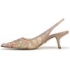 imageSam Edelman Womens Bianka Slingback PumpsEcru Multi
