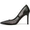 imageSam Edelman Womens Hazel Mesh PumpsBlack Glitz
