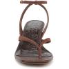 imageSam Edelman Womens Pax Heeled Thong SandalsAnde Brown