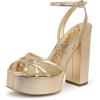 imageSam Edelman Womens Sandy PlatformsAmber Gold